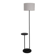 Tijdloze Artisan staande lamp met zorgvuldig samengesteld zwart metalen ontwerp