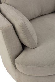 Swivello Luxe draaifauteuil – Grijs textiel & hout