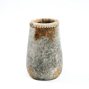 Timeless Handmade Artisan Vase in Antique Grey Design