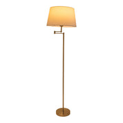 Tijdloze Artisan staande lamp met hoogwaardige matte messing afwerking