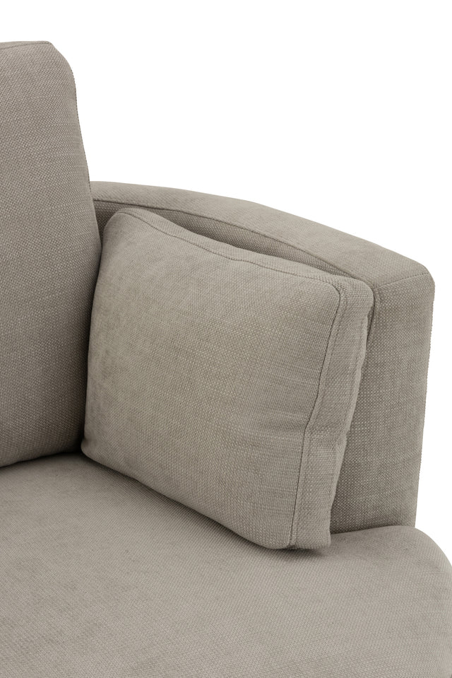 Swivello Luxe draaifauteuil – Grijs textiel & hout