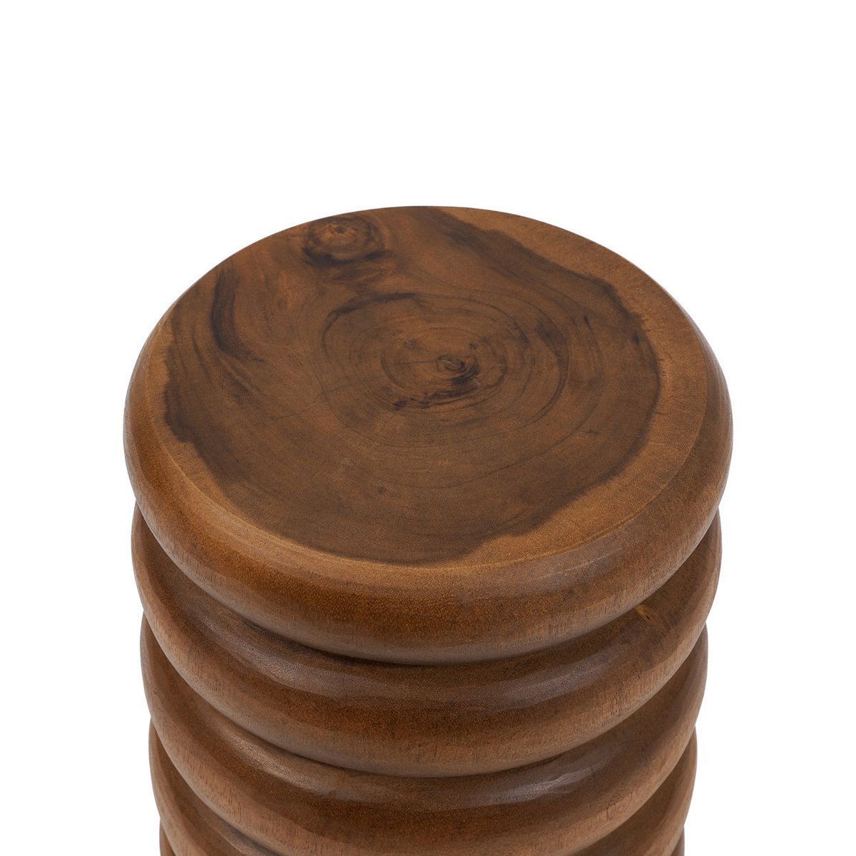 Umiko spiral teak stool