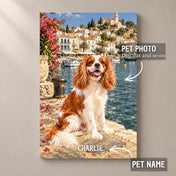 Pet Portrait on holiday - Personalised