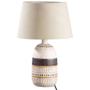 Riad cream ceramic table lamp