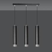 LYONN 3 Black Chrome Pendant Lamp