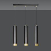 LYONN 3 Black Gold Pendant Lamp