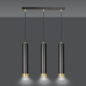 LYONN 3 Black Gold Pendant Lamp