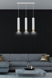LYONN 3 White Gold Pendant Lamp