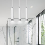 LYONN 3 White Chrome Pendant Lamp