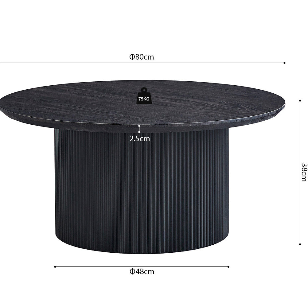 Noirline dark oak coffee table