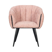 Hand-Finished Pastel Pink Breeze Chairs - Elegant Minimalism