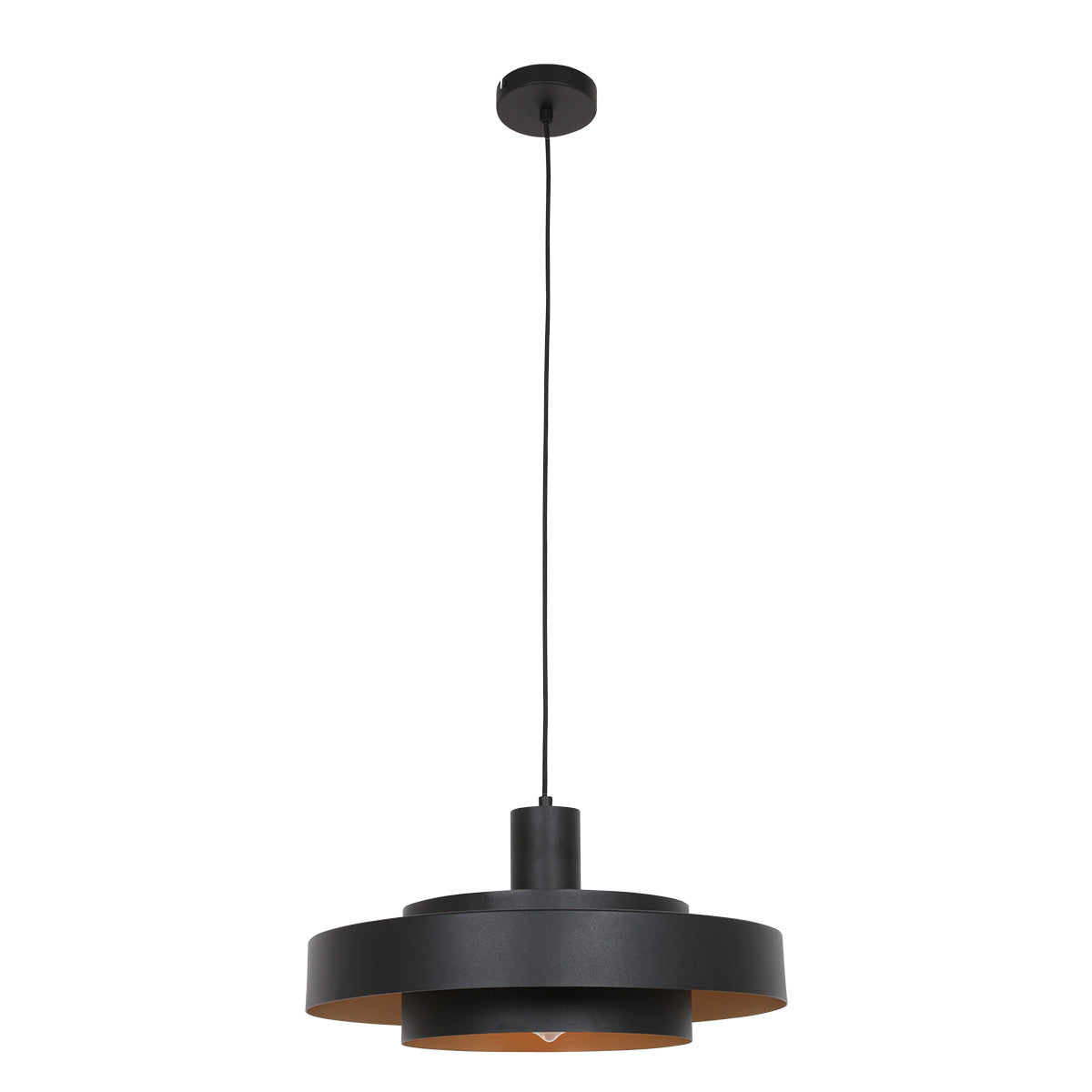 Aurelia black/gold metal pendant lamp