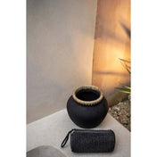 Timeless Artisan Black Vase - Luxury Handmade Design Statement