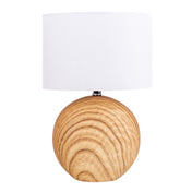 Handcrafted Luxury Ceramic Table Lamp with Natural Fabric Shade