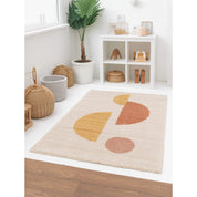 Timeless Luxury Handmade Shaggy Rug in Natural Materials