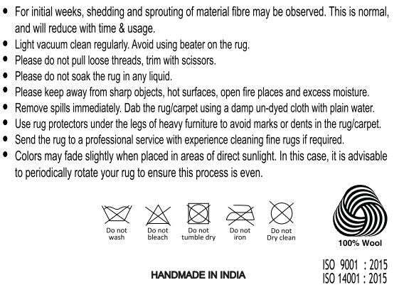 Svala 160x230cm wool rug – Brown