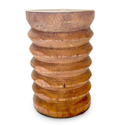 Hollowed suar side table stool