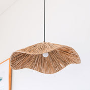 Luxe handgemaakte raffia hanglamp - Artisan plafondlamp