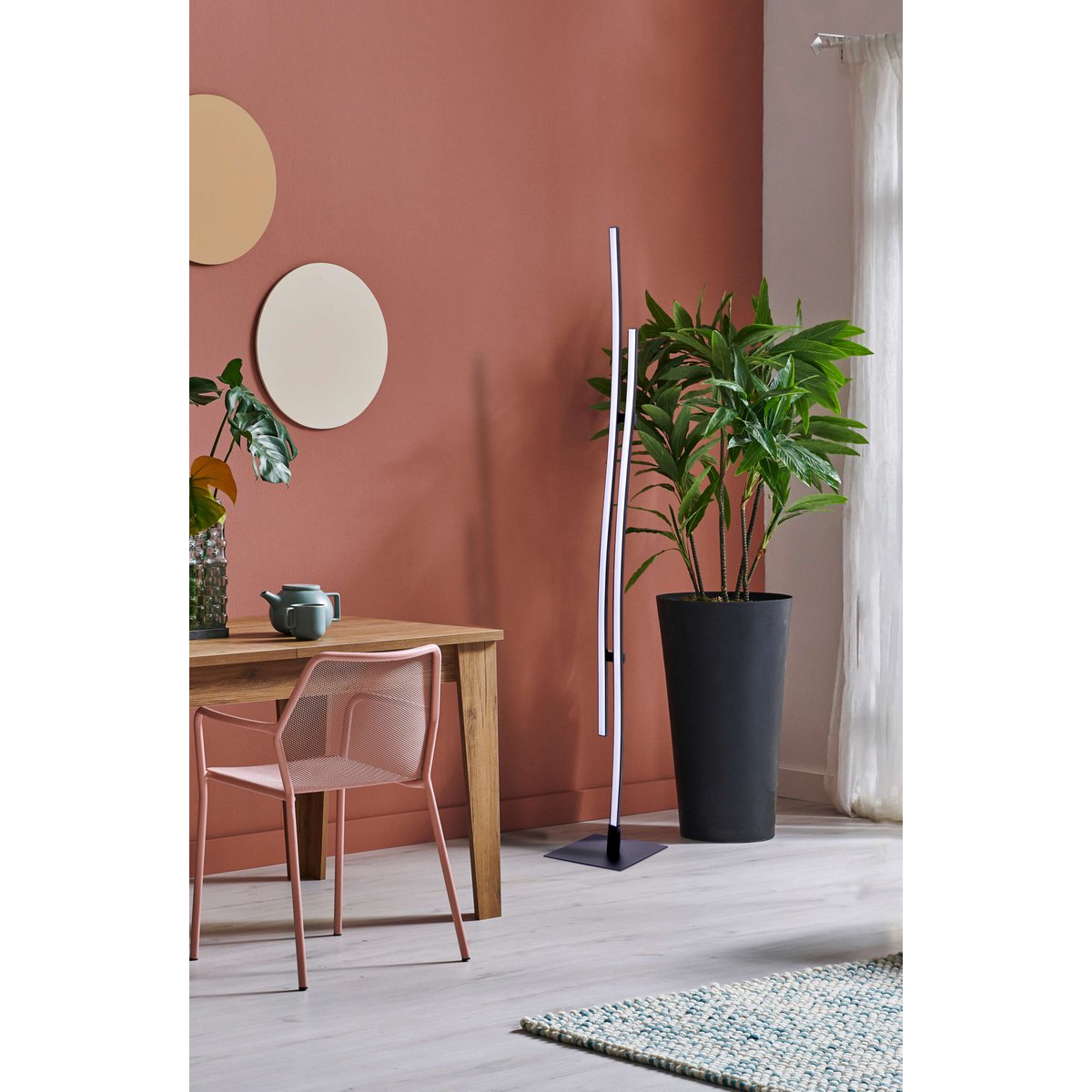 Premium handgemaakte LED-vloerlamp - Tijdloos ambachtelijk design