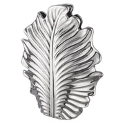 Silver leaf ceramic vase