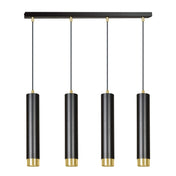 LYONN 4 Black Gold Pendant Lamp