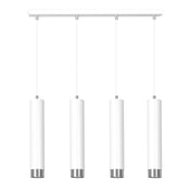 LYONN 4 White Chrome Pendant Lamp