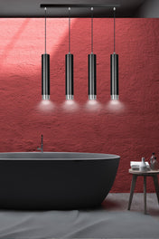 LYONN 4 Black Chrome Pendant Lamp