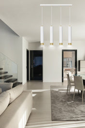 LYONN 4 White Gold Pendant Lamp