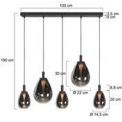 Noiré Collection - Aurea pendant lamp