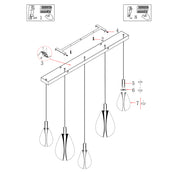Noiré Collection - Aurea pendant lamp