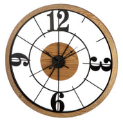 Presage black metal wall clock