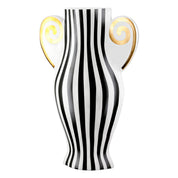 Strata harmony white and gold ceramic vase