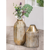 Golden horizon metal vase
