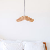 Luxe handgemaakte raffia hanglamp - Artisan plafondlamp