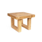 Handcrafted Reclaimed Teak Side Table - Timeless Artisan Design