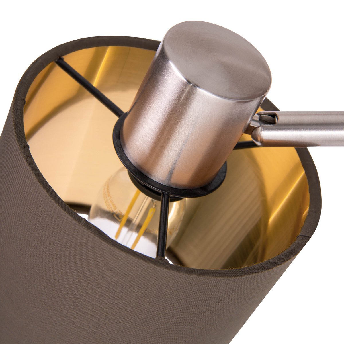 Handgemaakte luxe metalen staande lamp met ambachtelijke stoffen kappen