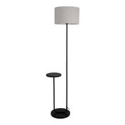 Tijdloze Artisan staande lamp met zorgvuldig samengesteld zwart metalen ontwerp