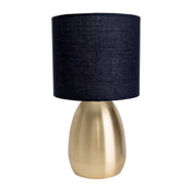 Timeless Luxury Handmade Table Lamp in Gold and Black Design