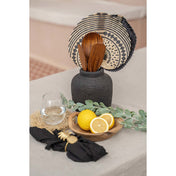 Timeless Artisan Crafted Black Peaky Vase with Luxury Design