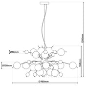 Timeless Artisan Pendant Lamp in Chrome with Natural Elegance