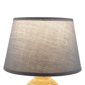 Timeless Handmade Ceramic Table Lamp in Gray, Artisan Crafted