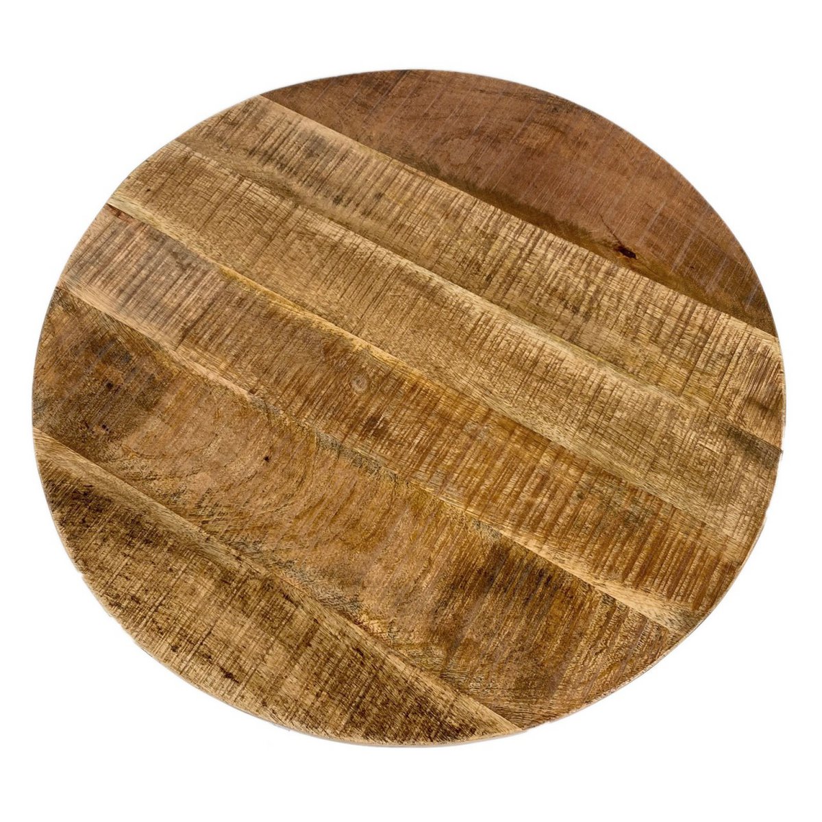 Handgemaakte luxe ronde salontafel met ambachtelijk metalen frame