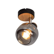 Handgemaakte Fumoso glazen wandlamp - Tijdloos ambachtelijk design