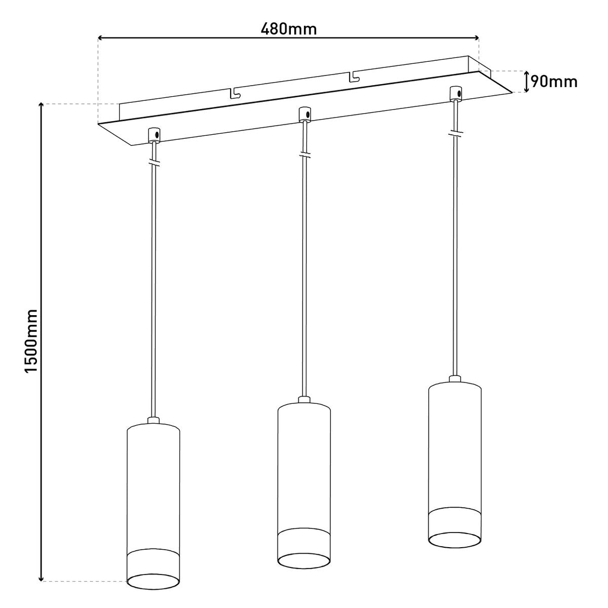 Tijdloze handgemaakte zwarte metalen hanglamp - Artisan Design