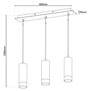 Tijdloze handgemaakte zwarte metalen hanglamp - Artisan Design