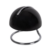 Handcrafted Black Glass Table Lamp - Timeless Artisan Design