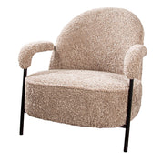 Ovina upholstered armchair beige