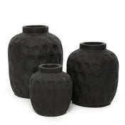 Handcrafted Luxury Black Vase - Timeless Artisan Design