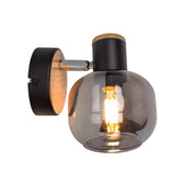 Handgemaakte Fumoso glazen wandlamp - Tijdloos ambachtelijk design