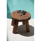 Handcrafted Luxury Rustic Side Table - Timeless Artisan Design